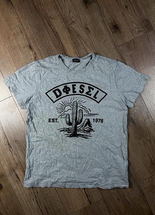 Чоловіча футболка diesel — cactus graphic