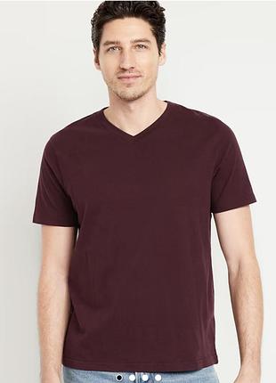 Бордова чоловіча футболка old navy