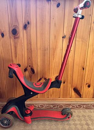 Самокат globber go up comfort play 5 в 1 червоний до 50 кг