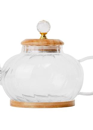 Чайник заварочный с бамбуковой крышкой 1200 мл 19046-004