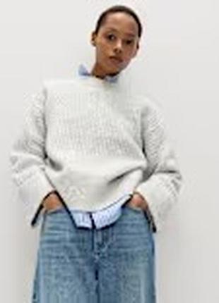 Джемпер — marks and spencer ribbed relaxed jumper з альпакою,