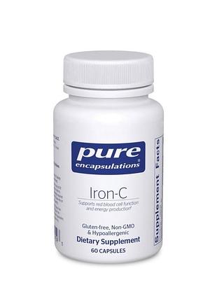 Pure encapsulations – iron-c, 60 capsules