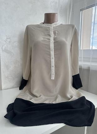 Шовкова подовжена блуза in wear