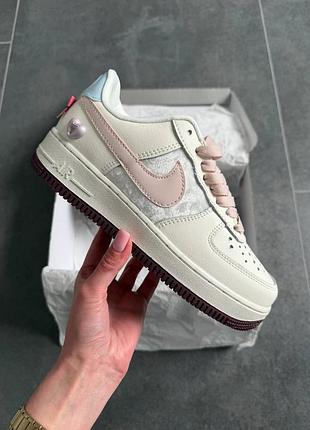 Стильные женские кроссовки nike air force low valentine’s day