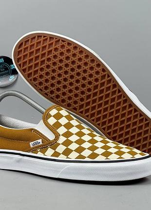 Vans slip on checkerboard кеди кросівки кеды кроссовки обувь взуття черевики для міста класичні повсякденне універсальні ванс олд скул сліпони