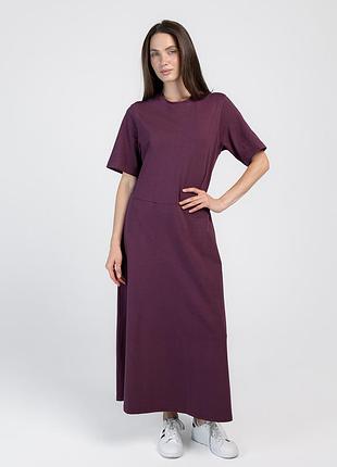 Жіноча бавовняна сукня giulia street style 8720/010 s violet-grape