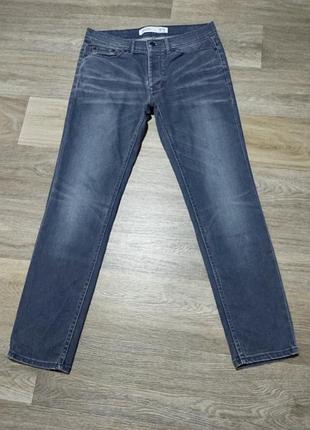 Мужские джинсы burton menswear london , размер 32 stretch skinny , серые .