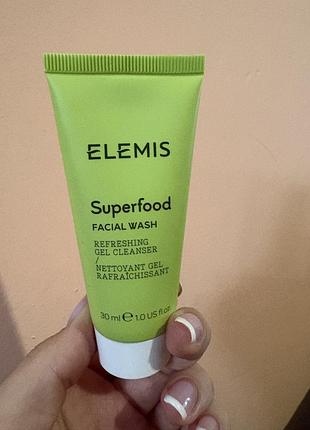 Подивний гель для вмивання від elemis superfood facial wash 30ml