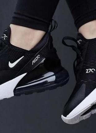 Кросівки жіночі nike air max 270 black white ah8050-002