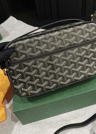 Сумка жіноча goyard чорна нова шкіра