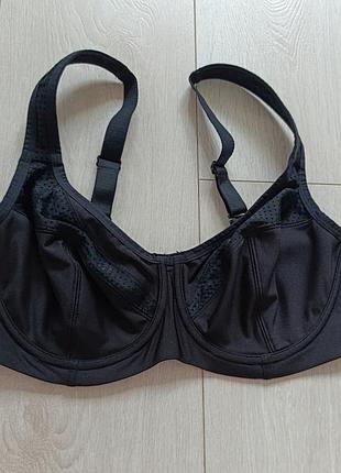 Черный бюстгальтер базовый бюст спортивный лиф m&amp;s 34dd 75dd 75e