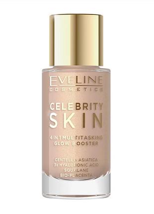 Праймер багатофункціональний eveline celebriti skin з ефектом сяйва 4 в 1 01w-universal vanilla 30 мл 3633