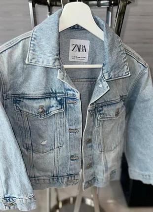 Джинсовая куртка zara 2