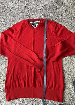 Базовый красный свитер tommy hilfiger