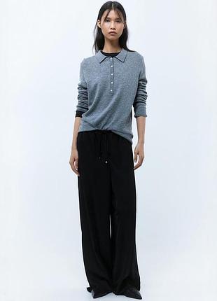 Фірмові сатинові атласні брюки h&m з нових колекцій