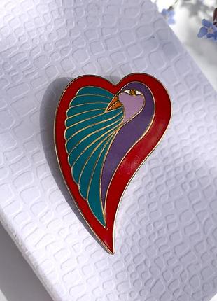 Laurel burch 💛яскрава вінтажна брошка від американської художниці та дизайнерки laurel burch