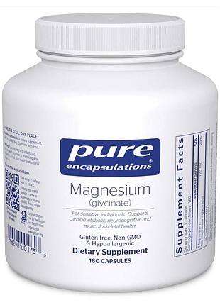Pure encapsulations magnesium glycinate (180 caps)