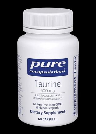 Pure encapsulations taurine 500 mg (60 caps)