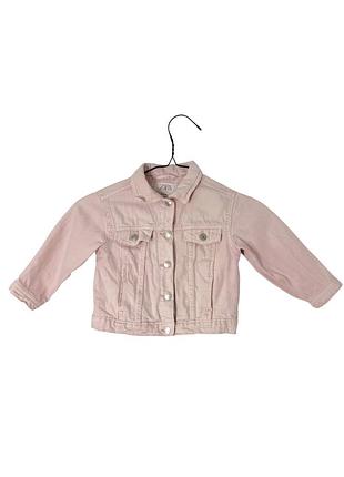 Розовая джинсовая куртка джинсовка zara