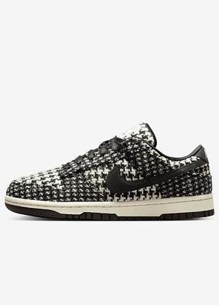 Оригінал! сша! жіночі кросівки nike dunk low x harris tweed hq5036-901 кеди у новому стані