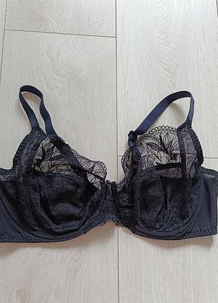 Черный бюстгальтер ажурный бюст кружевной лиф кружевый george 36dd 80dd 80e