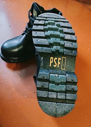Кожаные рабочие ботинки ppsf outback с металлическим носком, размер 41