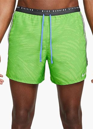Шорты мужские nike dri-fit run division stride short green dm4767-377
