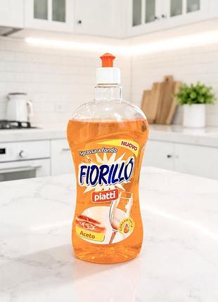 Засіб для миття посуду з оцтом для блиску fiorillo vinegar, 1 л