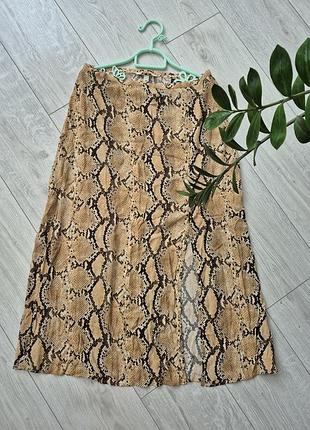 Юбка женская меди в модный принт h&amp;m