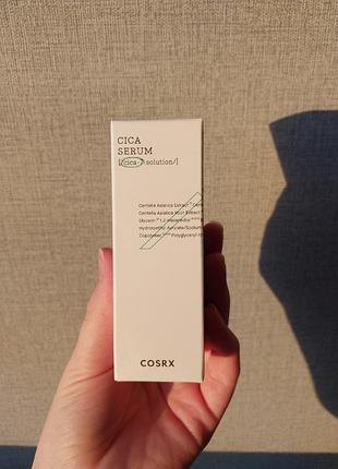 Сироватка для обличчя cosrx pure fit cica serum з комплексом центели, 30 мл