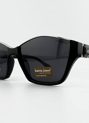 Женские сonцезащитные очки с поляризацией katrin jones kj0953 col.001-p1 polarized, черные