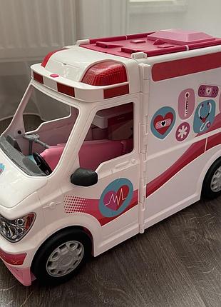 Барбі машина швидка допомога центр barbie care clinic vehicle