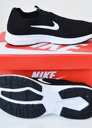 Nike black white мокасини 3