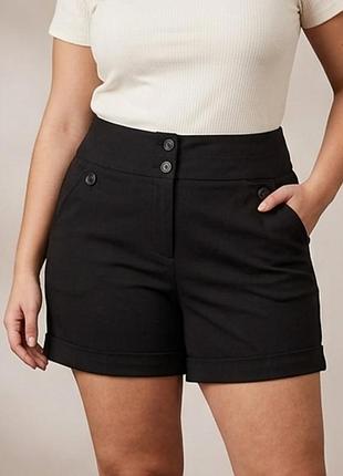 Классические черные шорты new look combinations - отличное состояние