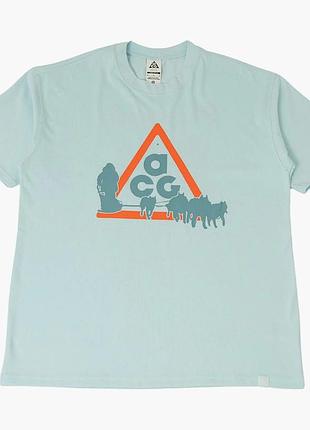 Футболка мужская nike acg dri-fit tee light blue fz5277-474