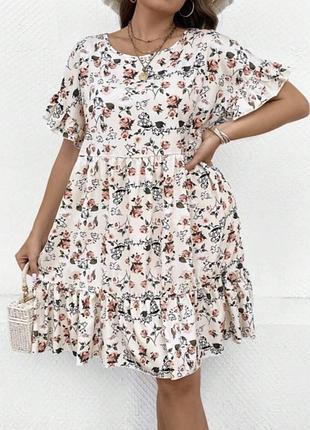 Сукня в квітковий принт shein 3xl
