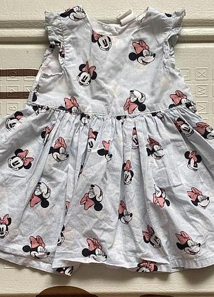 Сукня, сарафан h&m 68 розмір 4 - 6 місяців, сукня h&m  minnie mouse 68 розмір