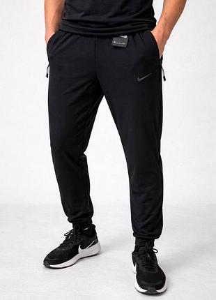 Чоловічі спортивні штани nike dri-fit чорні/лакоста ,джогери весна літо туреччина