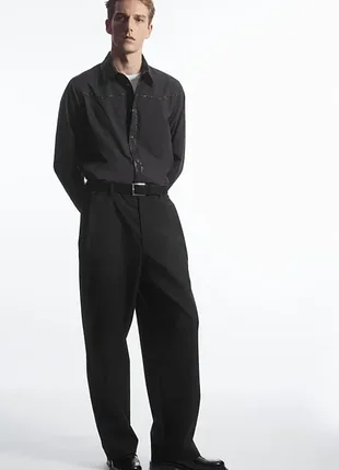 Сорочка чоловіча cos embellished western shirt / м