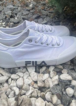Чоловічі кеди fila оригінал 41 розмір 26 см білі текстильні