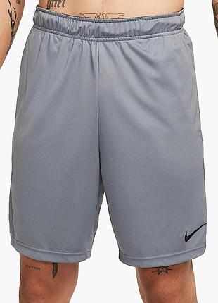 Шорты мужские nike dri-fit knit grey dd1887-084