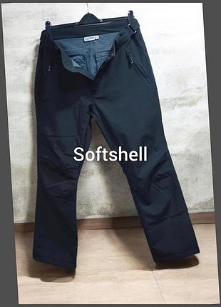 33,000ft чоловічі утеплені штани з вітро та вологозахисного матеріалу softshell чорного кольору роз. xl (38)