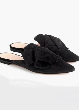 Замшеві мюлі j crew чорного кольору
