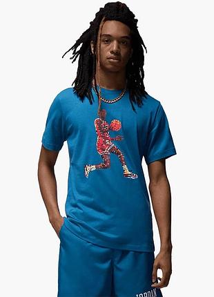 Футболка мужская air jordan flight essentials blue fn6000-457