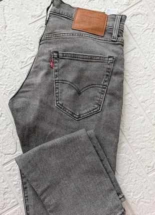 Женские джинсы levi's, базовые серые джинсы
