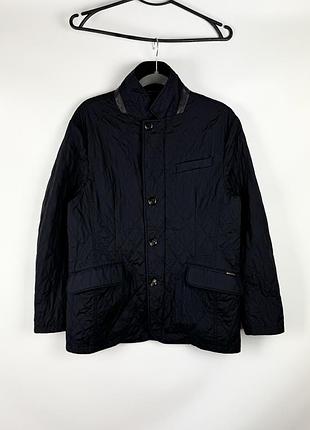 Стьобана куртка moorer kesten-skt men's luxury quilted оригінал легка чоловіча темно синя / чорна розмір it 52 / l - xl