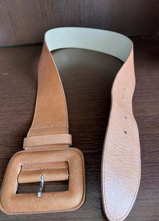 Шкіряний пояс ремінь alba moda