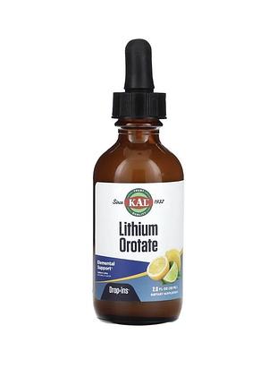 Kal vitamins lithium orotate dropins™ lemon lime 59 ml