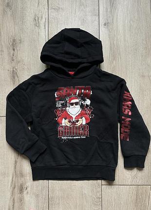 Кофта з капюшоном худі фліс santa