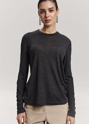 Льняной лонгслив h&amp;m лонг лен
